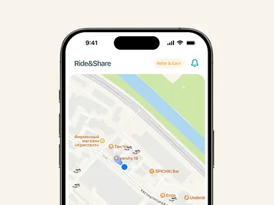 Ride Share App UI Concept app design ui uiux