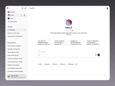 ChatGPT page ai chat chatgpt web design