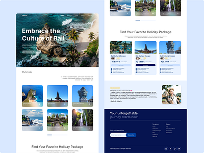 TRAVEL.ID - Travel Landing Page app bali branding design graphic design illustration indonesia logo travel typography ui ux vector websitetravel