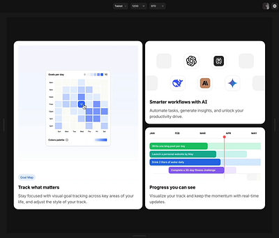 Responsive Bento UI in Framer ai bento bento grid bento ui design system framer grid interface layout logos responsive ui ui kit ux
