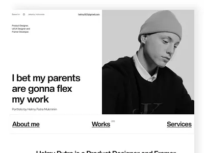 Portfolio Website - Landing Page creative creative portfolio cv digital portfolio landing page personal portfolio showcase ui design uiux web design website
