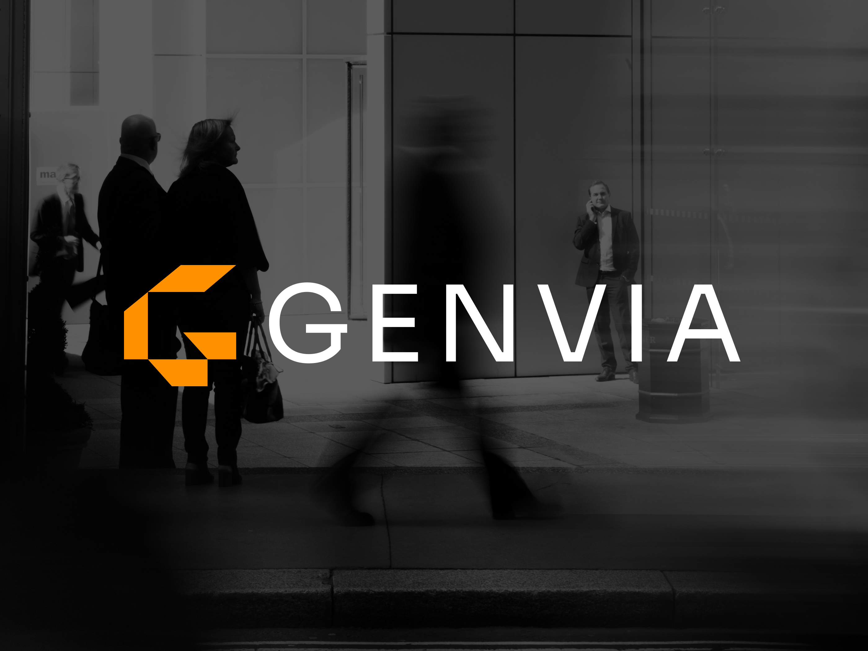 Genvia Fintech - Logo Design Exploration branding clean cool design illustration logo ui uiux ux
