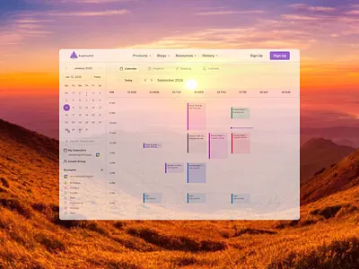 ✤ Calendar UI | Axperium UI application calendar calendar ui ui design