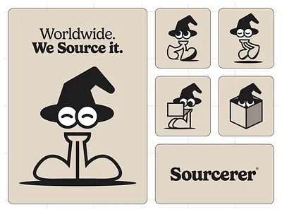 Sourcerer Mascot Design brand identity branding character design graphic design illustration logo logotype mascot design visual identity