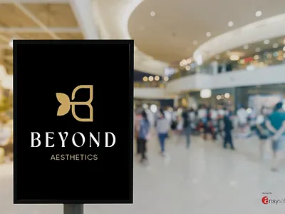 The logo named "Beyond Aesthetics" designed by Ansysoft adobeillustrator advancedskincare beautifulskin confidenceboost healthyskinjourney holisticwellness innovationinskincare logodesign medspagoals medspatherapy modermedspa modernesthetics resultsdriven sciencebasedbeauty scientificallyproven selfcarematters skincareinnovation skincareobsessed wellbeingjourney