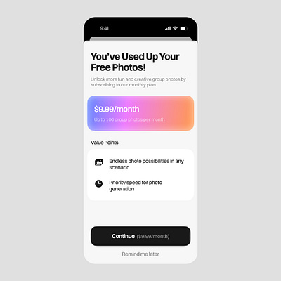 Paywall screen app design app pay app screen method pay payment app payments ui web app