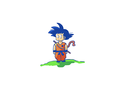 Goku character drawing goku icons illustration procreate