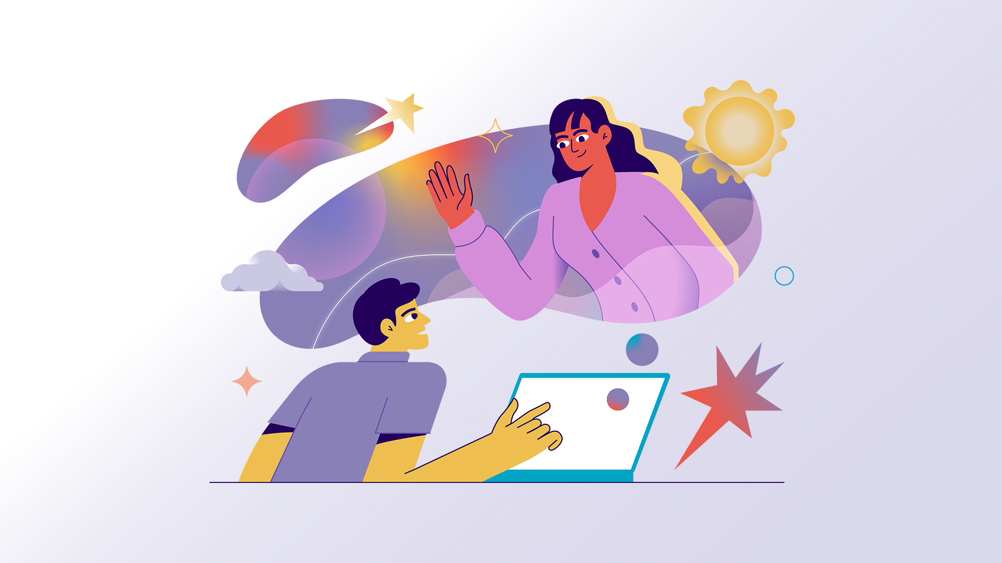 Contact us character client colorful consultant contact form contact us customer flat girl illustration support ui vector web illustration woman