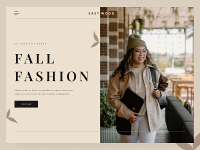 Fashion store - Landing page agency clean clothing design figma homepage landing page minimal online store store ui ux web web design website