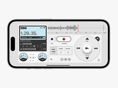 Voice Recorder appdesign application audio concept design designer dribbble figma interface rebound ui ui designer uiux