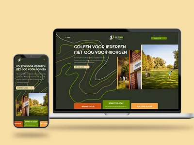 Golfclub Tervuren branding company branding design graphic design illustration logo product ui user branding ux vector webpage website