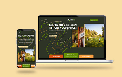 Golfclub Tervuren branding company branding design graphic design illustration logo product ui user branding ux vector webpage website