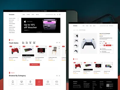 E-Commerce | Exclusive branding design e commerce online shop products ui ux website