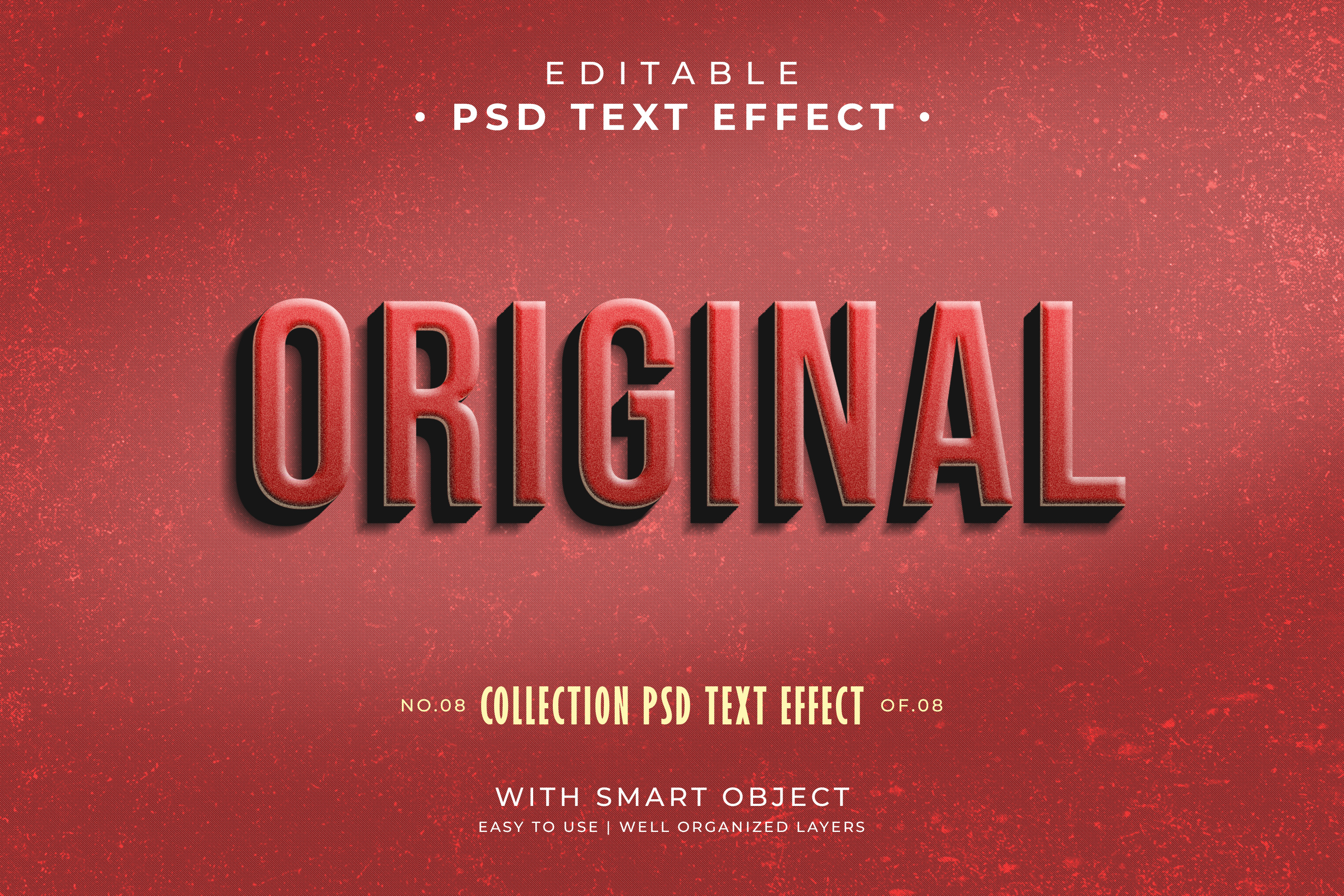 Editable Vintage Original Text Effect Psd Style photoshop retro text effect vintage