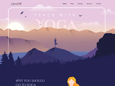 🌿 Yoga Landing Page branding creative design graphic design landing page logo modern website yoga