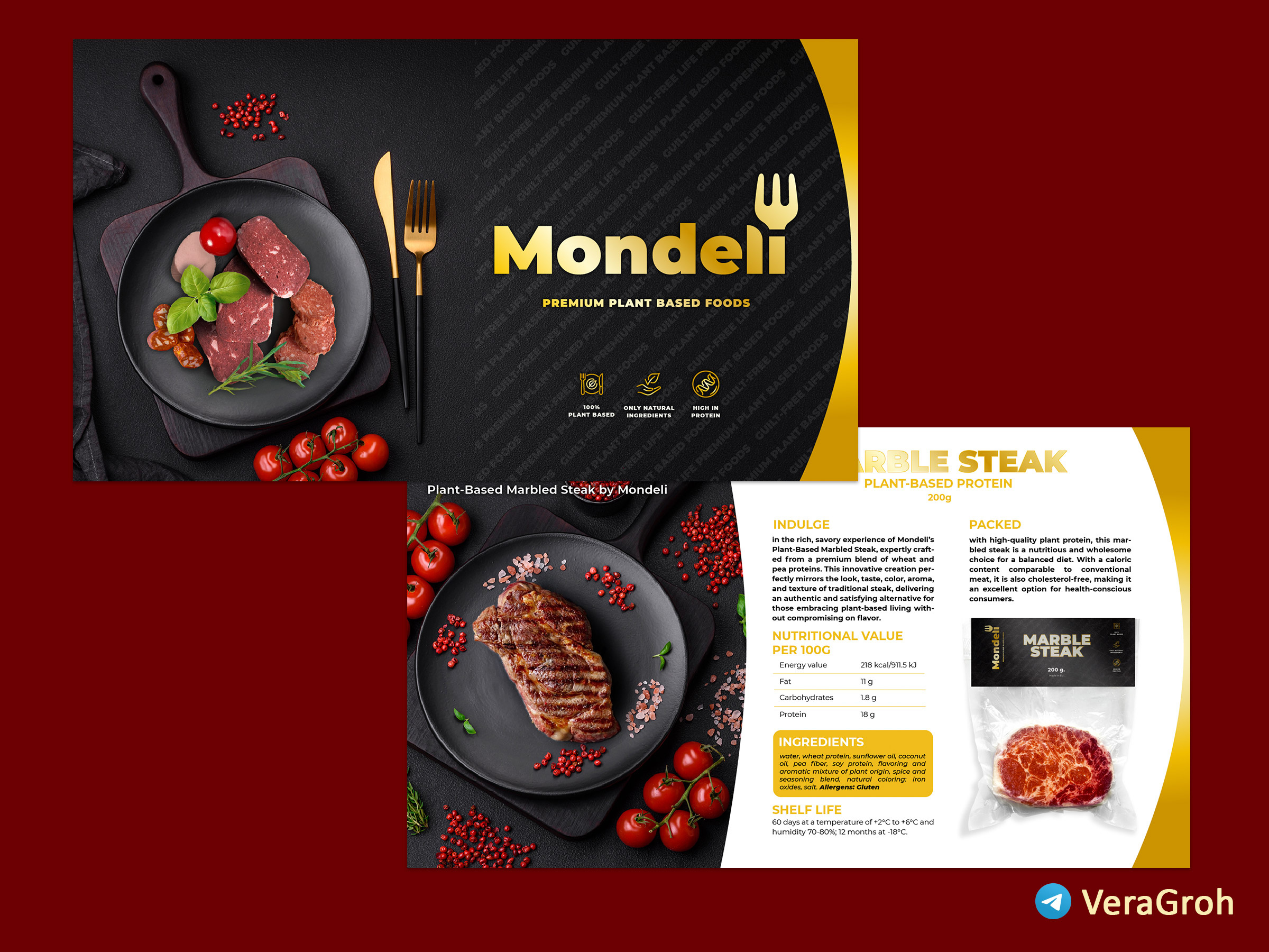Mondeli presentation barnding food design presentation