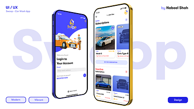 Swoop Car Wash App - Case Study app design branding car wash case study designer graphic design nabeel shah portfolio swoop ui design ui ux ux research