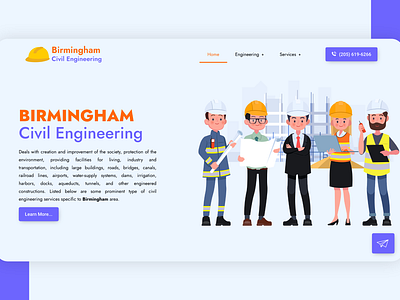 👷Birmingham Civil Engineering 3d birmingham branding civil crane design engineering graphic design illustration land surveying logo svg typography ui vector