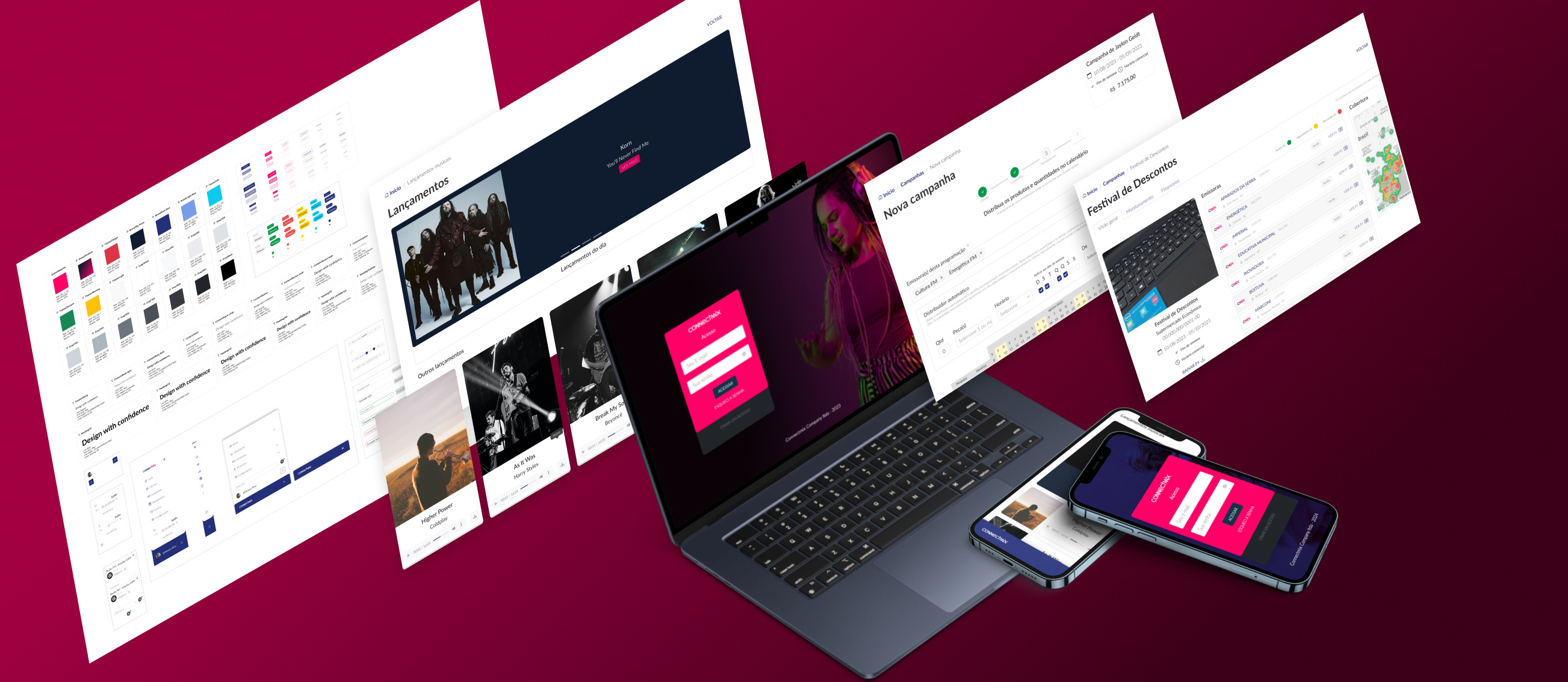 Advertise Platform Insights for Radio Stations adversise app case radio ui web