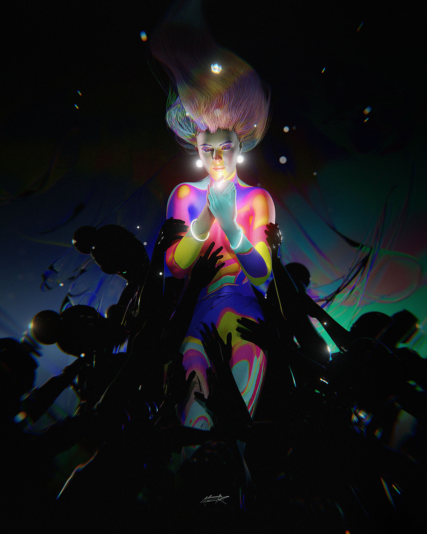 The Queen 3d 3d art art artwork blender digital art drawing girl illustration painting portrait print render