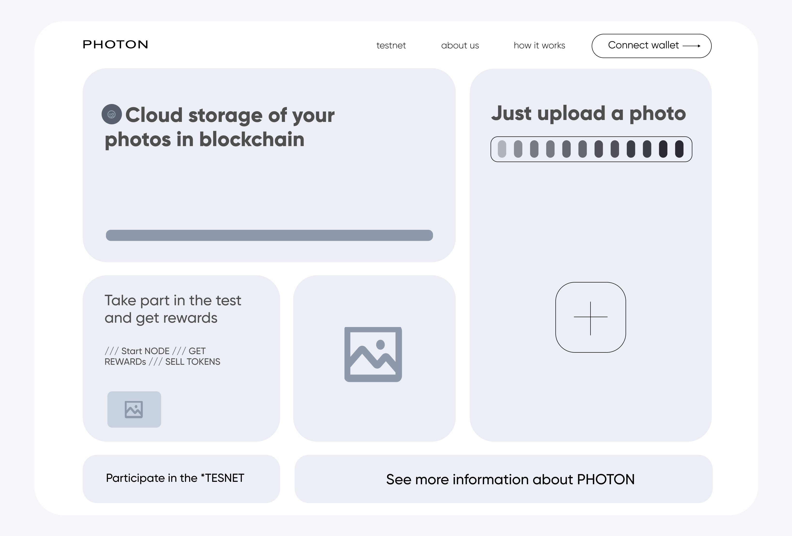 DApp UI UX for cloud photo storage by Denis Dod on Dribbble