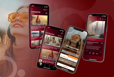Meditation App app branding design meditationapp mobileappdesign therapyapp ui uiuxdesigner ux