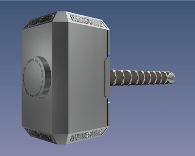 3D model of Mjöllnir 3d modeling design