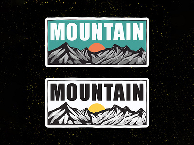 Mountain badge branding cartoon design graphic design illustration logo mountain nature outdoor vector vintage