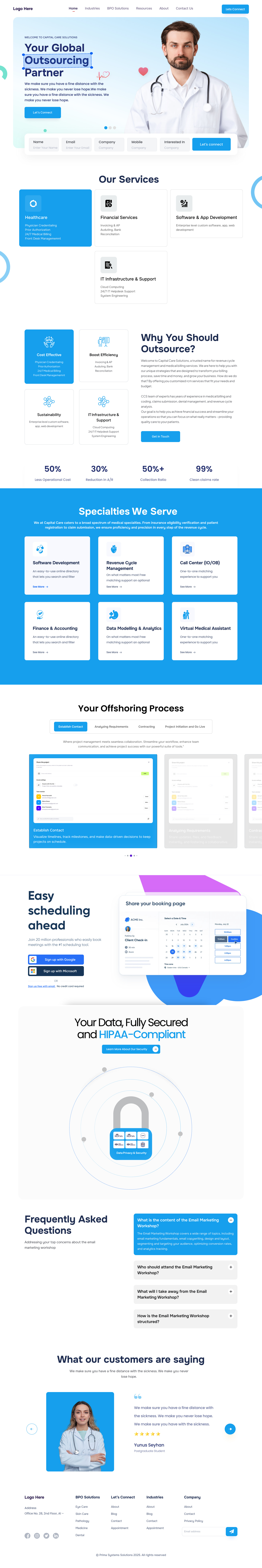 Health Services Agency Landing Page adobe xd best health branding figma graphic design health health agency health design healthcare design agency ui uiux