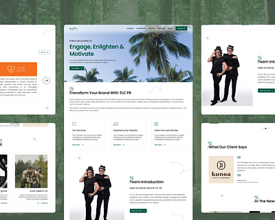 TLC – Full Website Experience Makeover branding figma landing page logo ui ux website