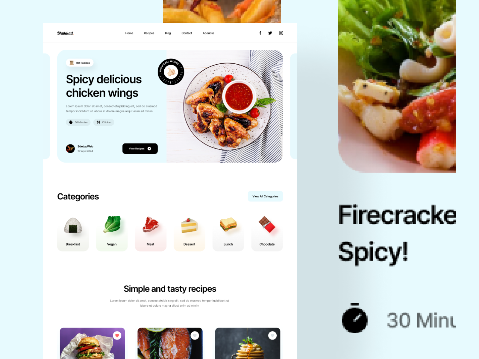 Restaurant Website UI Design appuiux branding dribbble figmadesign graphic design logo minimaldesign new design resturant website design ui uiux webdesign websiteredesign