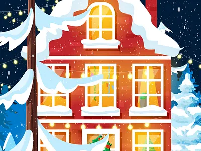 Christmas Parallax Animation 2.5d 3d camera animation christmas easter fake 3d good friday intro logo logo animation logo motion motion design parallax webiste