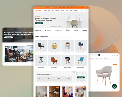 Hausii – Premium Furniture Website UX Revamp branding design ecommerce figma furniture landing page logo ui ux