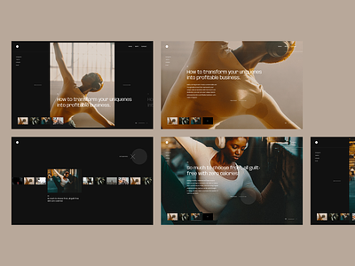 Projects board - Layout exploration art direction dark layout design full screen experience gallery horizontal scroll layout modern layout portfolio projects slider ui ux web web design