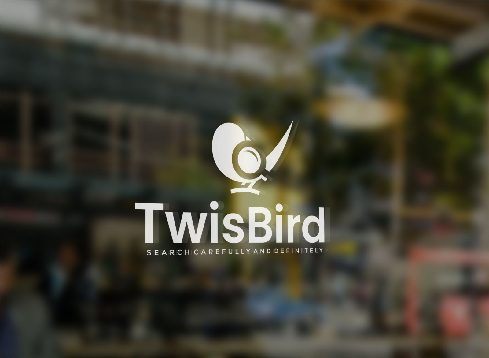 Search Bird Logo bird branding design glasses graphic design initials logo minimalis modern search simple vector