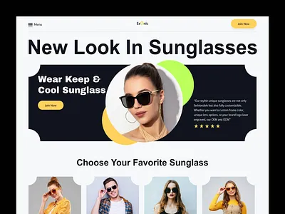 Eyewear website design design ecommerce website ecommerce website design eyewear eyewear website homepage landingpage responsive ui ui ux website