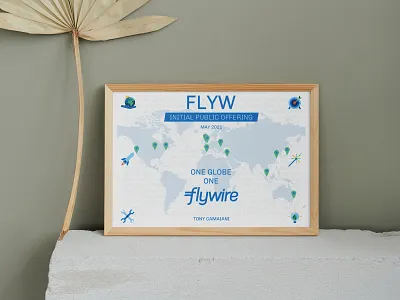 [Flywire] IPO commemorative illustration branding illustration