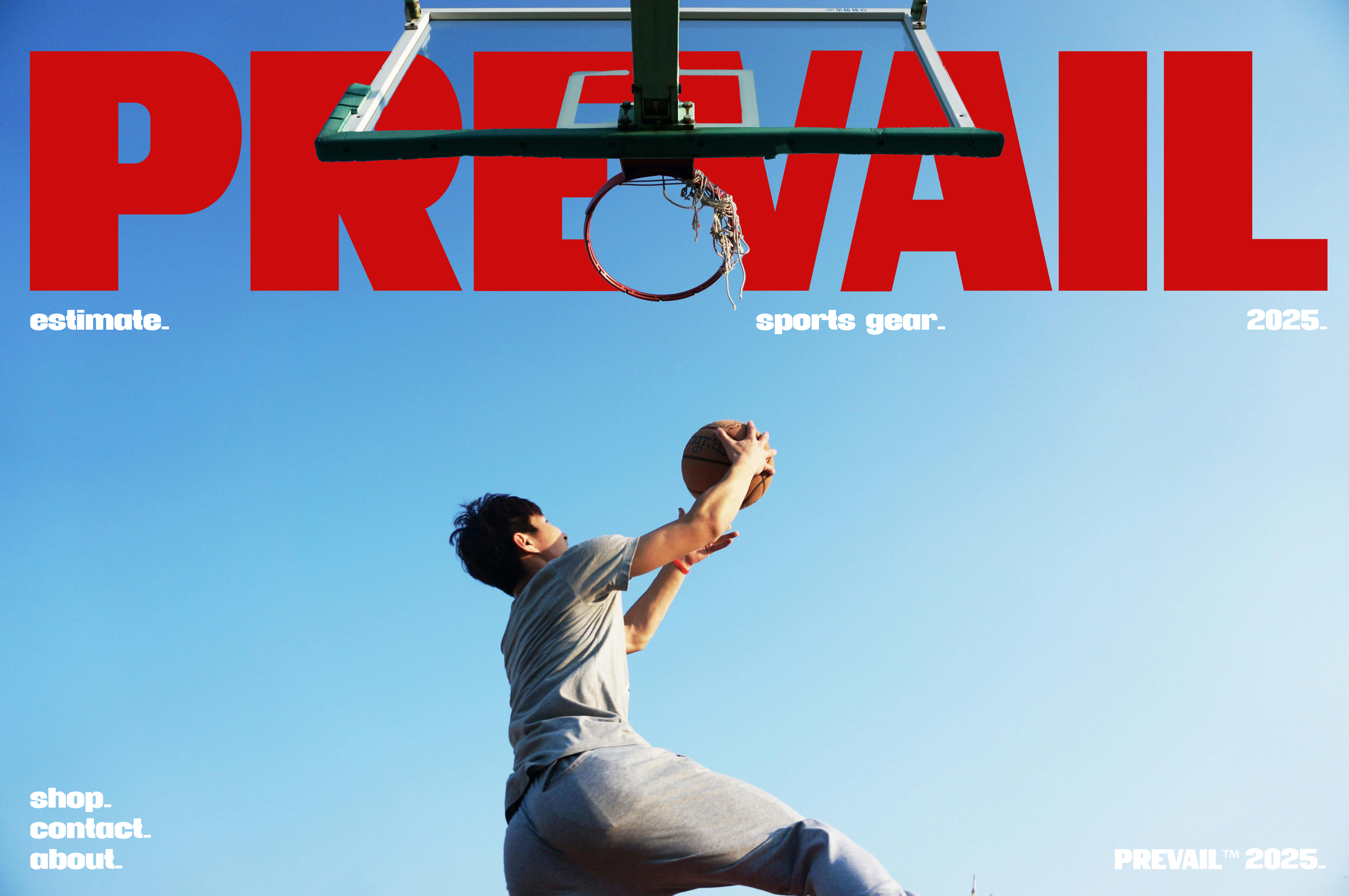 PREVAIL - SPORTS GEAR figma framer graphic design illustration landing page photoshop ui visual web