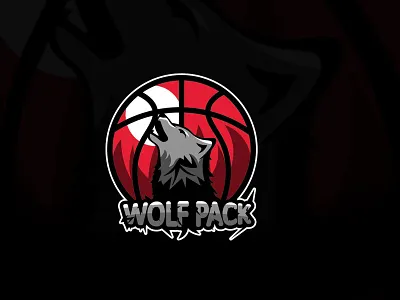 Wolfpack Basketball Team Logo/ Branding brand branding design graphic design illustration logo mascot sports logo vector