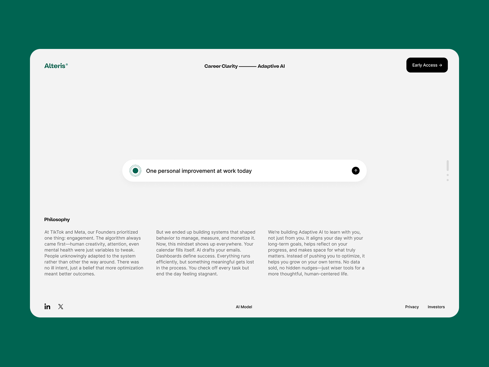 AIAIAI adaptive ai interface learning llm ui ux web