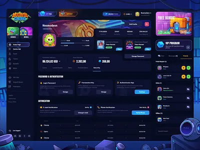 MooWin Casino: Profile page blockchain crypto dark dark mode dashboard game interface product product design profile page saas startup token ui ui design uiux user interface web web3