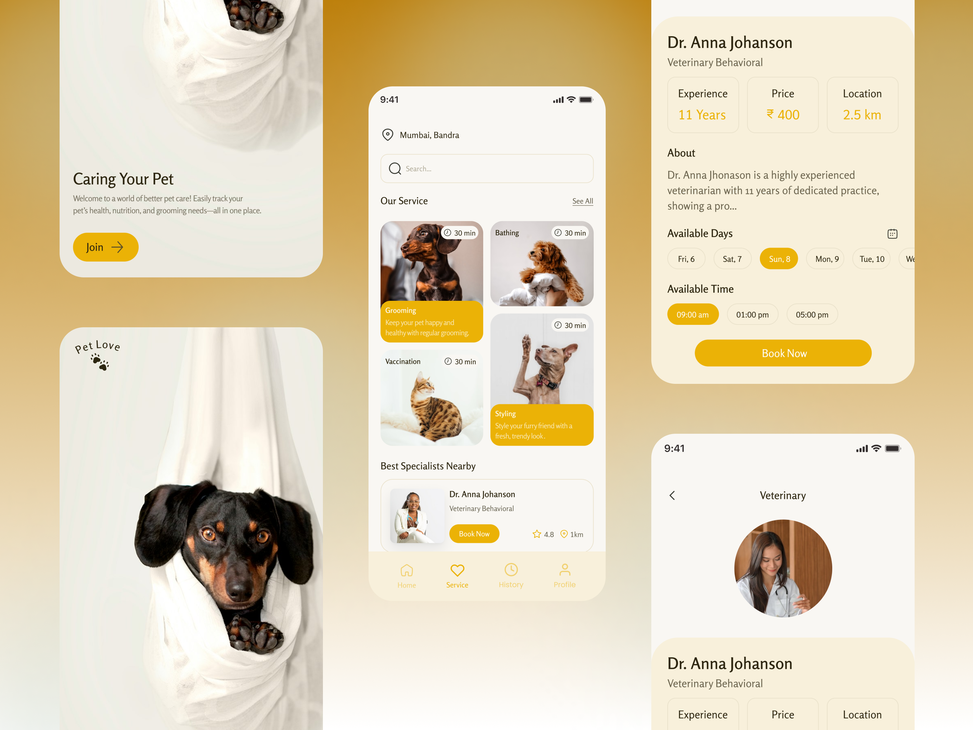 Pet Care App UI clean design furryfriends healthypets loveyourpet petappointments petcare petcaremadeeasy petgrooming pethealth petlovers petparenting petservices petstyling pettracker petwellness ui ux vetoncall web