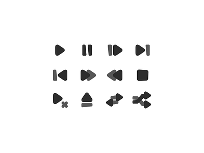 Playback icons. design iconography icons ui vector