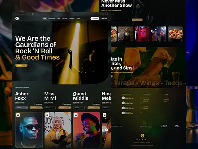Cantina - Live Venue, Theatre, & Comedy Club Theme design homepage index landing template theme ui web website