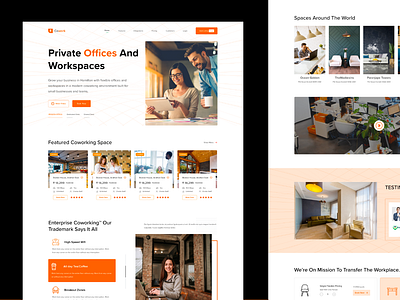 Find Cowork Space Website Design asynchronous collaboration collaboration coworking space find cowork space minimalistic motion graphics office project management ui