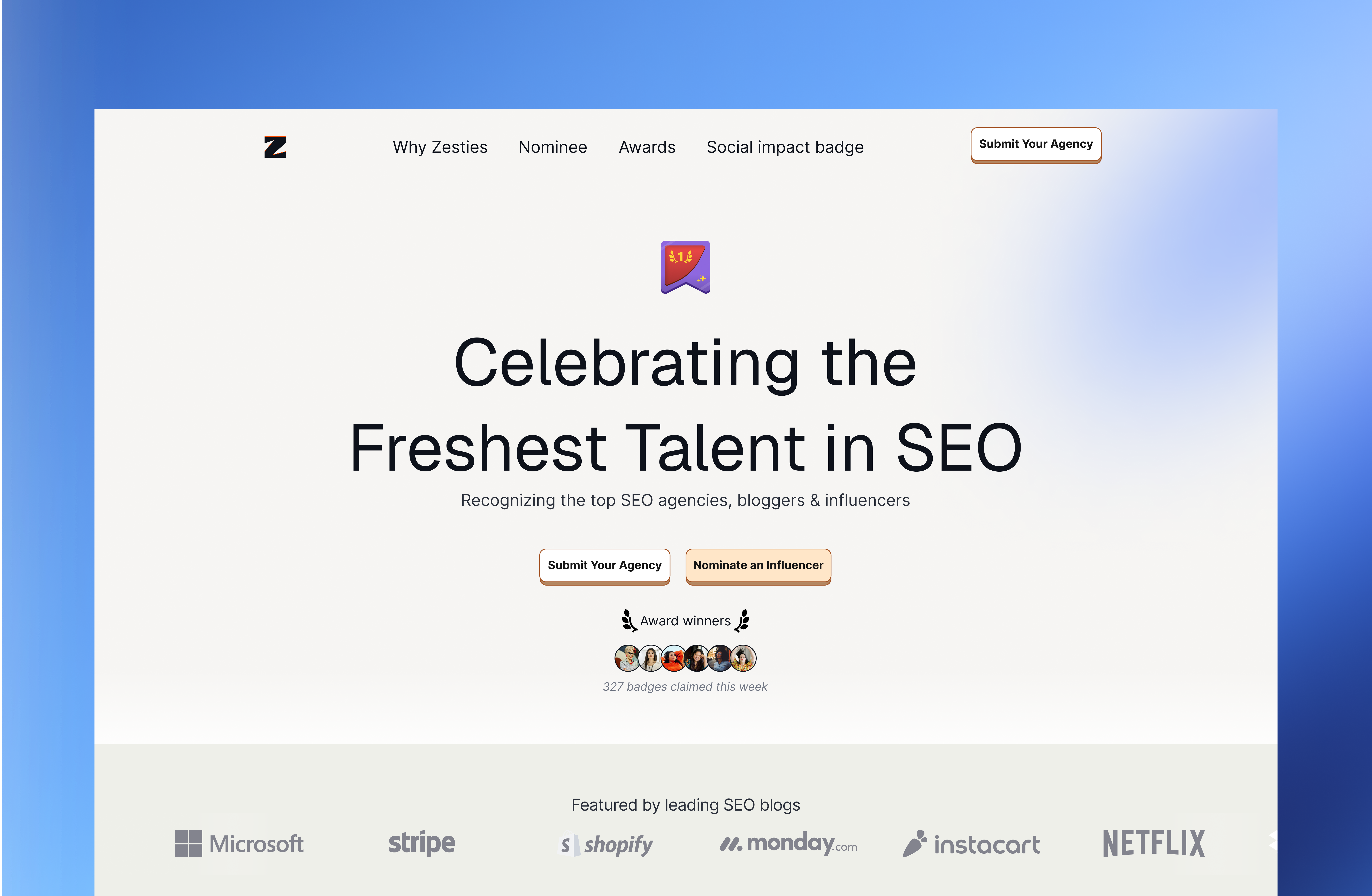 Award winning platform award branding design graphic design illustration landingpage mobile design typography ui ux