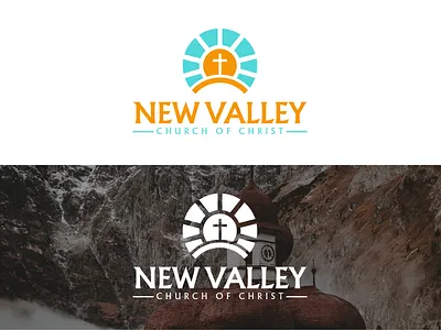 New Valley - Church Of Christ bible christian logo church logo church logo design elegant logo graphic design logo ministry professional logo religious logo