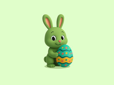 Egg-stra Special Delivery 3d app branding design easter egg graphic design illustration logo rabbit ui ux uxdesign vector