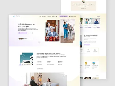 Healthcare Landing Page care clean clinic creative design healtcare hospital landing medical minimal ui web