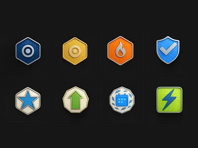 Badge app branding color design illustration iphone logo page ui web